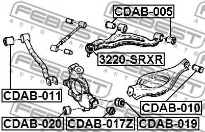 Сайлентблок рычага FEBEST CDAB-010 - Фото 1