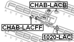 Сайлентблок рычага FEBEST CHAB-LACFF - Фото 1