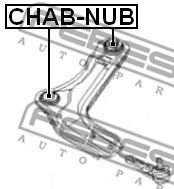 Сайлентблок рычага FEBEST CHAB-NUB - Фото 1