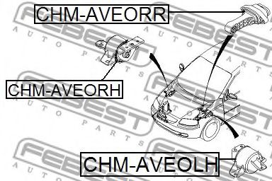 Подушка двигателя FEBEST CHM-AVEORR - Фото 1