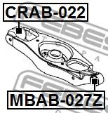 Сайлентблок рычага FEBEST CRAB-022 - Фото 1