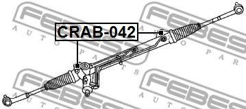 Сайлентблок рулевого механизма FEBEST CRAB-042 - Фото 1