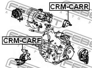 Подушка двигателя FEBEST CRM-CARR - Фото 1