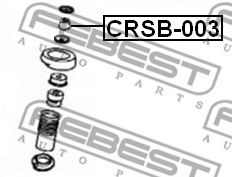 Дистанционная труба, амортизатор FEBEST CRSB-003 - Фото 1
