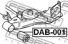 Сайлентблок важеля FEBEST DAB-001 - Фото 1