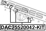 Підшипник маточини FEBEST DAC25520042-KIT - Фото 1