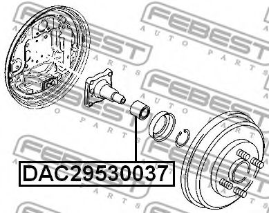Ступичный подшипник FEBEST DAC29530037 - Фото 1
