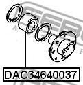 Підшипник маточини FEBEST DAC34640037 - Фото 1