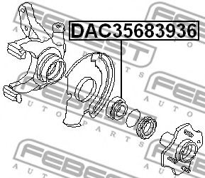 Підшипник маточини FEBEST DAC35683936 - Фото 1