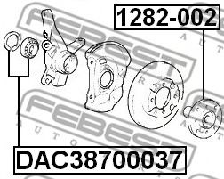 Ступичный подшипник FEBEST DAC38700037 - Фото 1