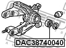 Підшипник маточини FEBEST DAC38740040 - Фото 1