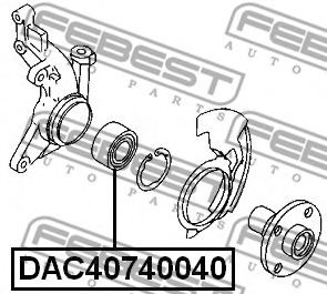 Ступичный подшипник FEBEST DAC40740040 - Фото 1