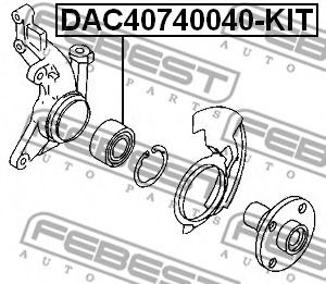 Підшипник маточини FEBEST DAC40740040-KIT - Фото 1