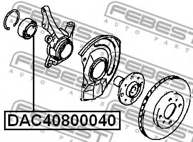 Підшипник маточини FEBEST DAC40800040 - Фото 1