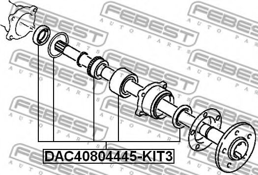Підшипник маточини FEBEST DAC40804445-KIT3 - Фото 1