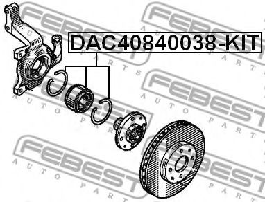 Ступичный подшипник FEBEST DAC40840038-KIT - Фото 1