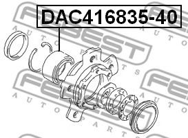 Підшипник маточини FEBEST DAC416835-40 - Фото 1