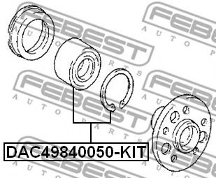 Ступичный подшипник FEBEST DAC49840050-KIT - Фото 1