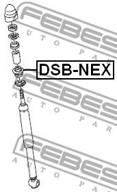 Дистанционная труба, амортизатор FEBEST DSB-NEX - Фото 1