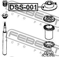 Опора амортизатора FEBEST DSS-001 - Фото 1