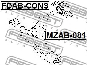 Сайлентблок важеля FEBEST FDAB-CONS - Фото 1