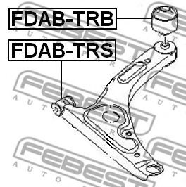 Сайлентблок рычага FEBEST FDAB-TRB - Фото 1