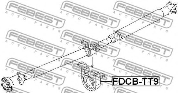 Подвесной подшипник карданного вала FEBEST FDCB-TT9 - Фото 1