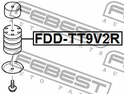 Ресора FEBEST FDD-TT9V2R - Фото 1
