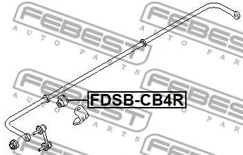 Опора, стабилизатор FEBEST FDSB-CB4R - Фото 1