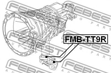 Подушка двигателя FEBEST FMB-TT9R - Фото 1