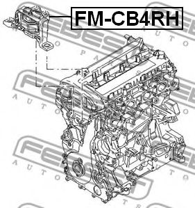 Подушка двигуна FEBEST FM-CB4RH - Фото 1