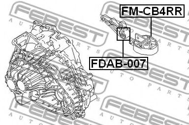 Подушка двигателя FEBEST FM-CB4RR - Фото 1