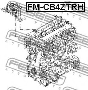 Подушка двигателя FEBEST FM-CB4ZTRH - Фото 1