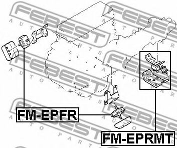 Подушка двигателя FEBEST FM-EPRMT - Фото 1
