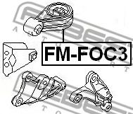 Подушка двигателя FEBEST FM-FOC3 - Фото 1