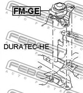Подушка двигателя FEBEST FM-GE - Фото 1