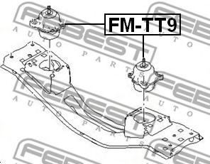 Подушка двигателя FEBEST FM-TT9 - Фото 1