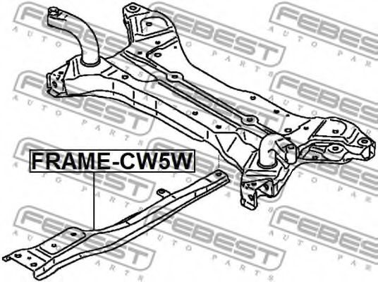 Балка моста FEBEST FRAME-CW5W - Фото 1