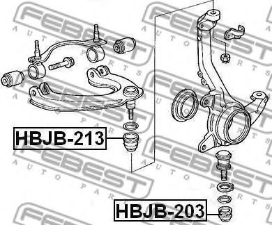 Ремкомплект шаровых опор FEBEST HBJB-203 - Фото 1