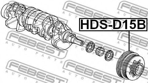 Шкив коленвала FEBEST HDS-D15B - Фото 1