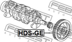 Шкив коленвала FEBEST HDS-GE - Фото 1