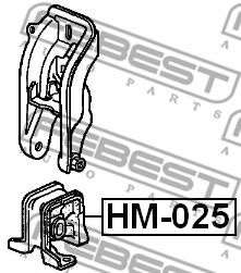 Подушка двигателя FEBEST HM-025 - Фото 1