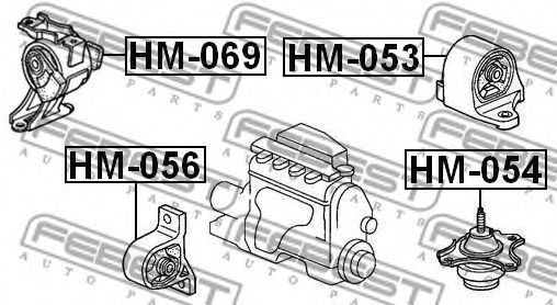 Подушка двигателя FEBEST HM-069 - Фото 1