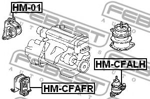 Подушка двигателя FEBEST HM-CFALH - Фото 1