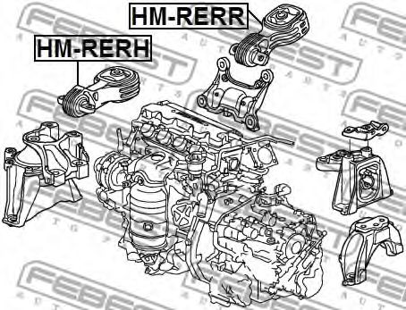 Подушка двигателя FEBEST HM-RERR - Фото 1