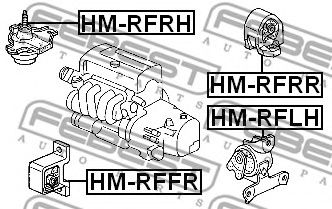 Подушка двигуна FEBEST HM-RFRR - Фото 1