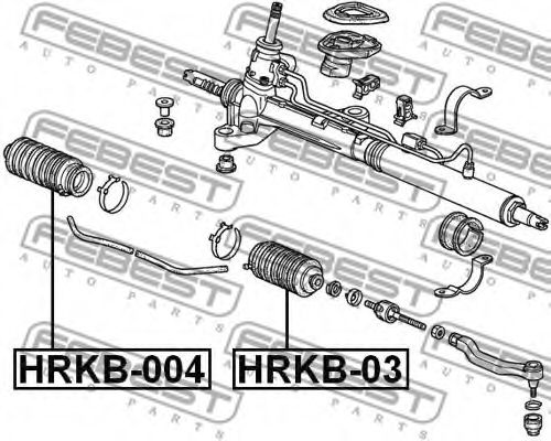 Пыльник рулевой рейки FEBEST HRKB-03 - Фото 1