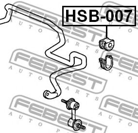 Опора, стабилизатор FEBEST HSB-007 - Фото 1