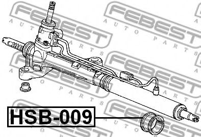 Сайлентблок рулевого механизма FEBEST HSB-009 - Фото 1