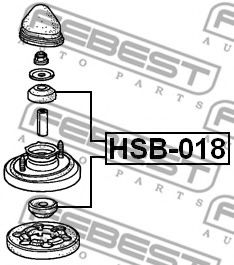 Дистанционная труба, амортизатор FEBEST HSB-018 - Фото 1
